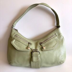 Cole Haan Alexa SP05 Mint Green Leather Shoulder Bag